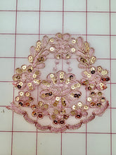 Metallic Applique - Rose Gold Metallic Sequined Custom-Dyed
